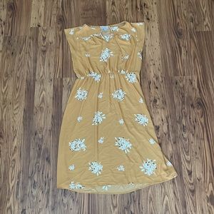 Waist Defined Floral Dress